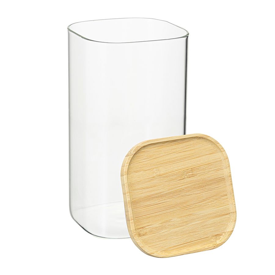 Банка с крышкой из бамбука Smart Solutions, 1400 мл | Фото 2