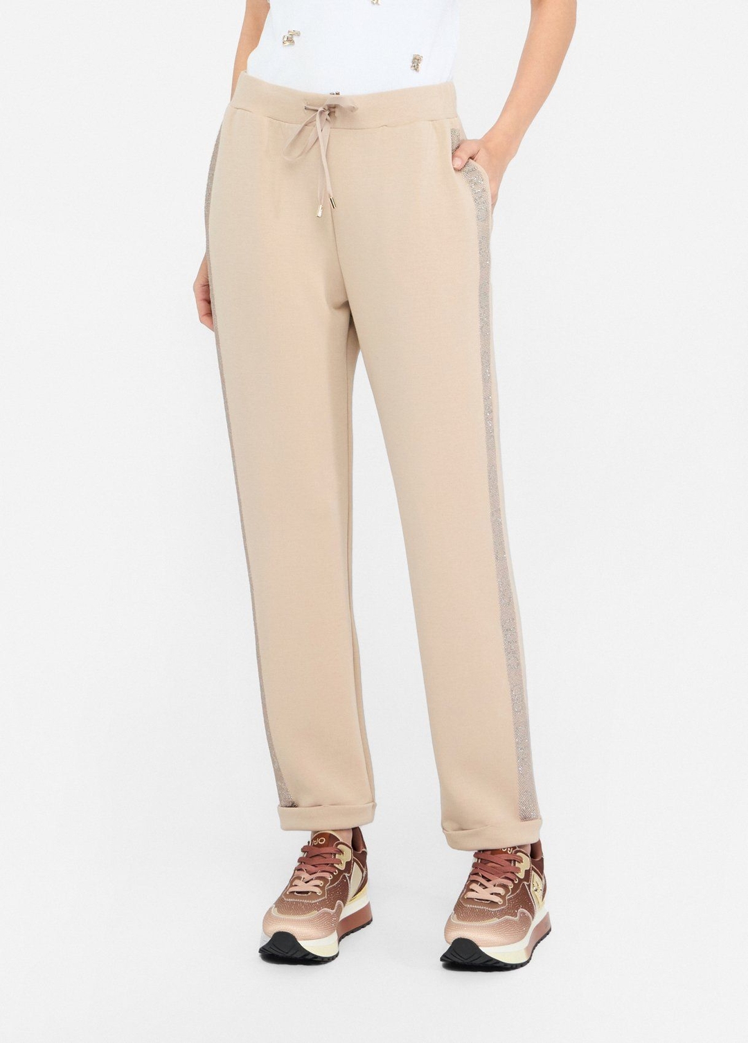 Женские трикотажные брюки-джоггеры Liu Jo | Фото 2