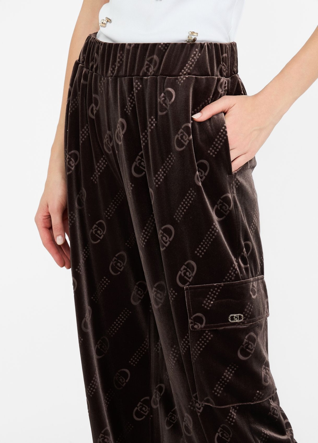 Женские брюки-джоггеры Liu Jo | Фото 4