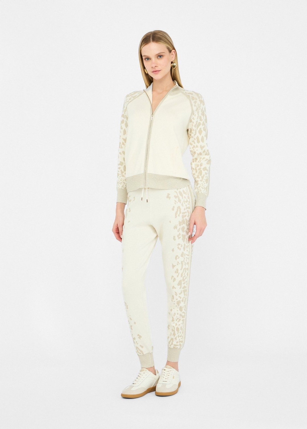 Женские брюки-джоггеры с анималистичным принтом Liu Jo | Фото 5