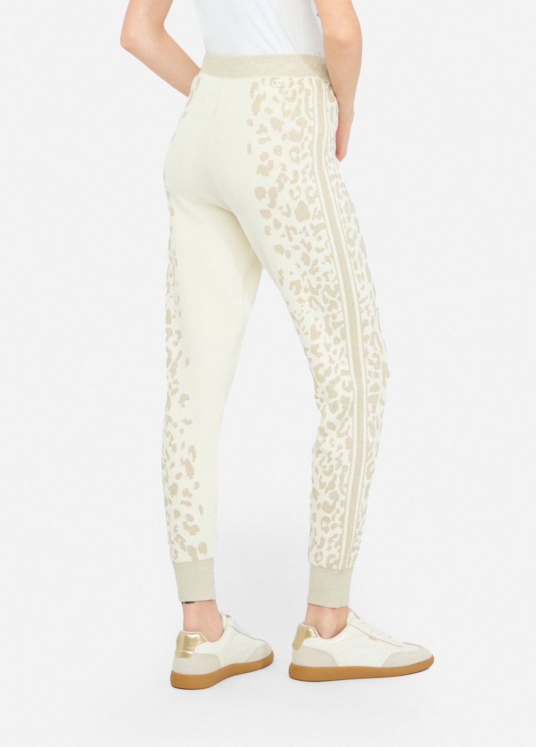 Женские брюки-джоггеры с анималистичным принтом Liu Jo | Фото 3