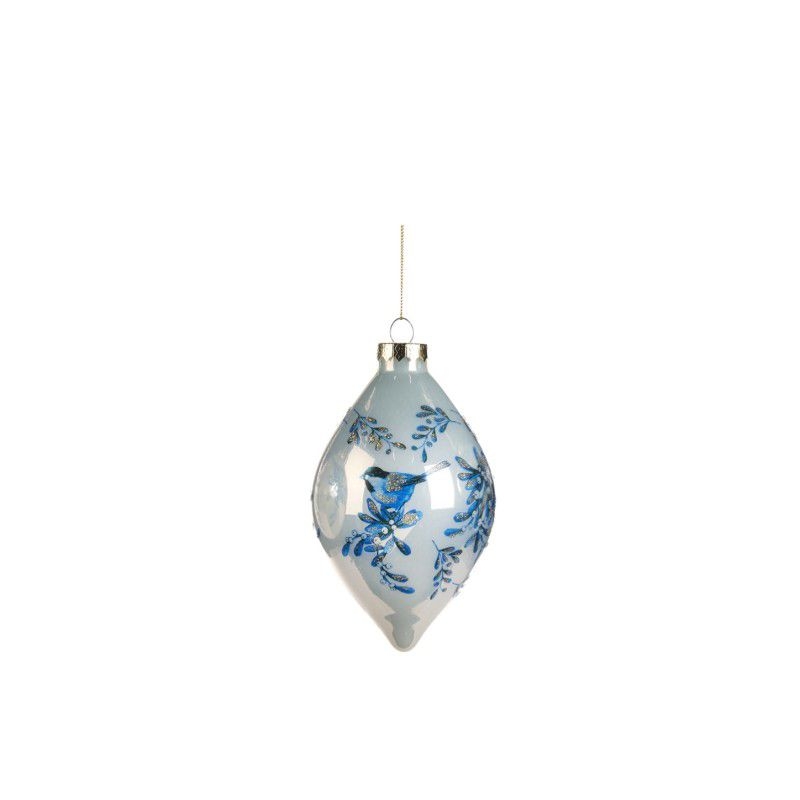 Ёлочная игрушка Сосулька с птицей Goodwill | Фото 1