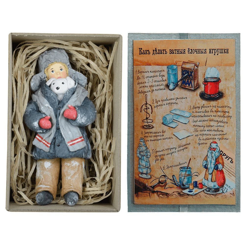 Ёлочная игрушка Мальчик с щенком Душистыя радости | Фото 2