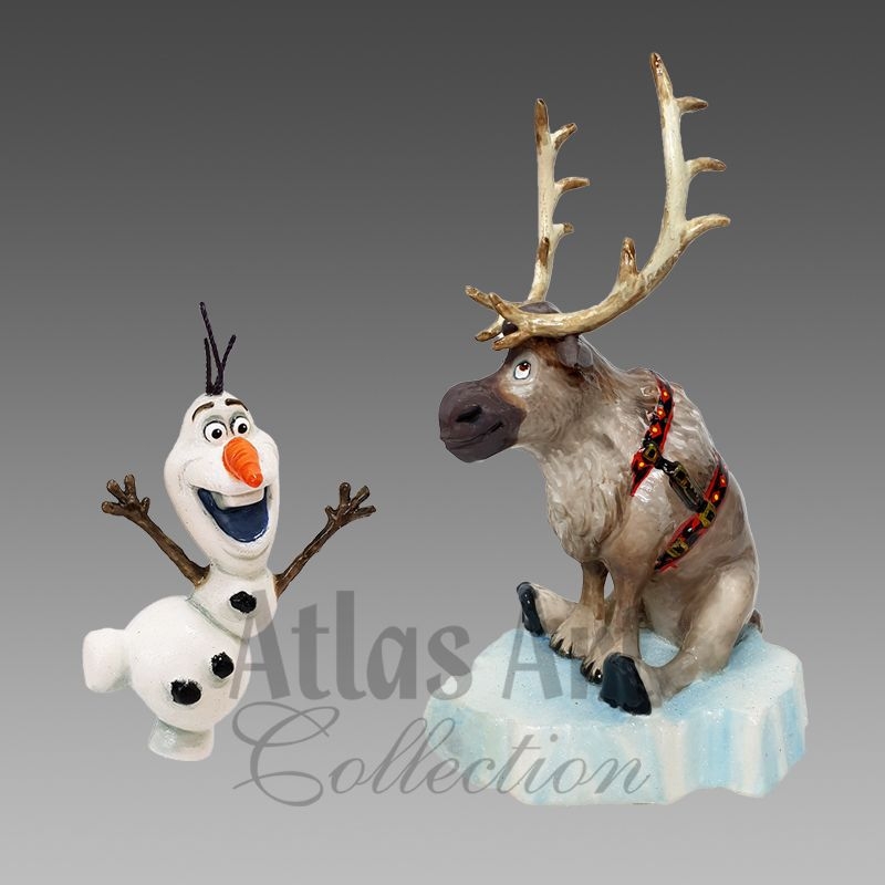 Ёлочные игрушки Осторожно, олень на льду Atlas Art | Фото 2