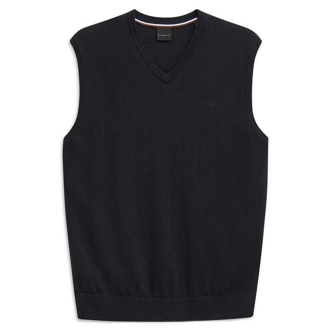 Мужской трикотажный жилет из хлопка и кашемира Bugatti | Фото 1