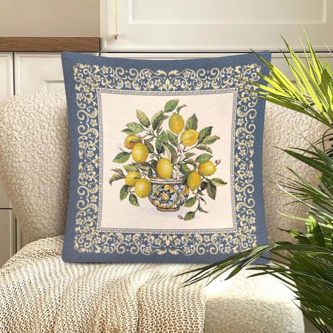 Подушка Лимоны в вазе | Фото 1