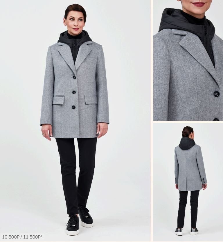 Женское укороченое пальто Dolche Moda       | Фото 2