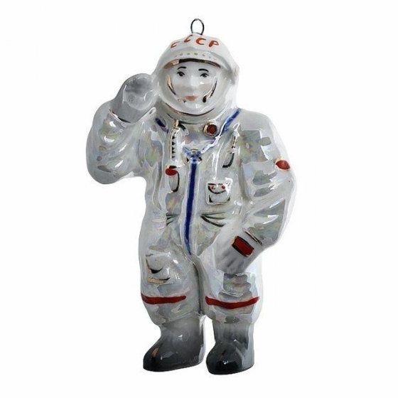 Ёлочная игрушка Космонавт Фарфоровая мануфактура | Фото 1