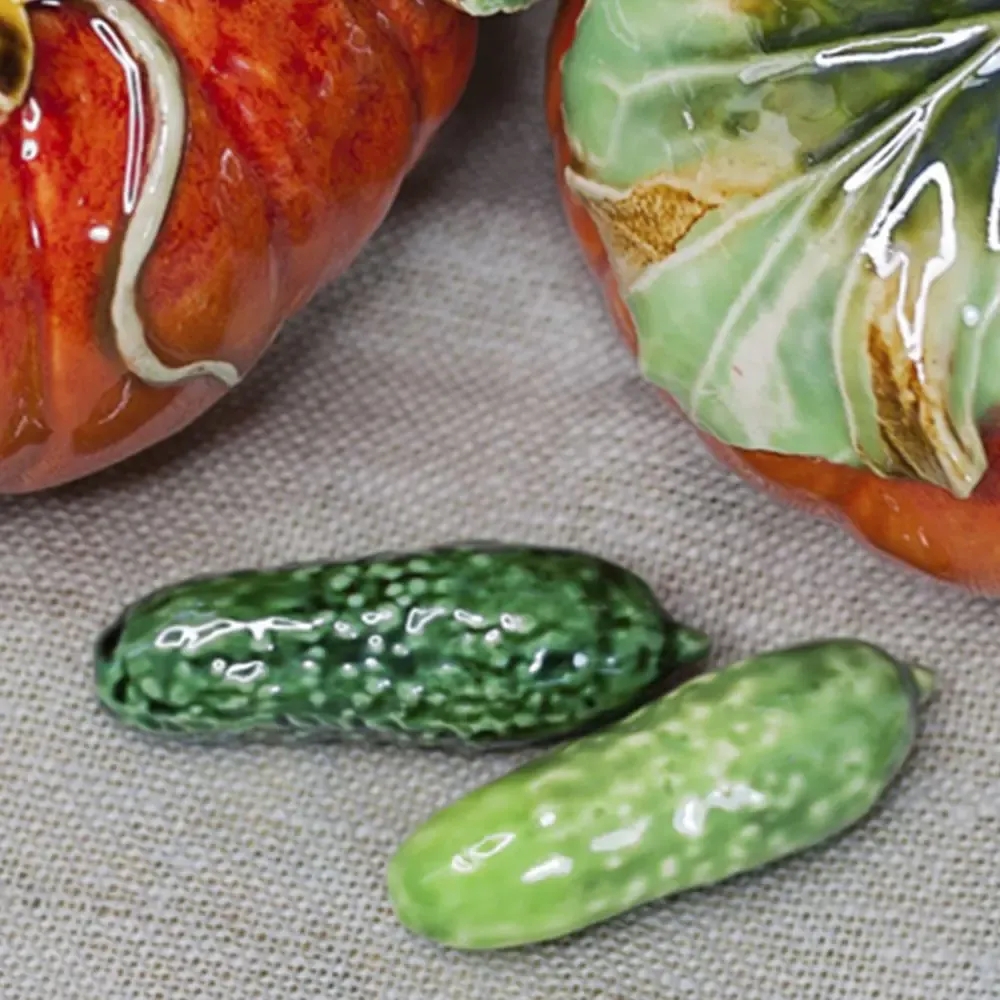 Ёлочная игрушка Огурец Ярославская керамика | Фото 1