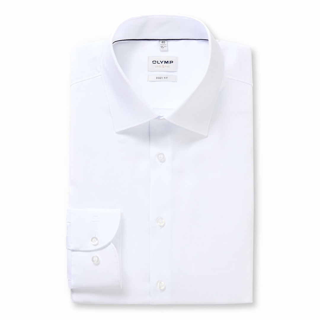 Мужская фактурная сорочка с удлиненными рукавами Olymp Level Five | Фото 1