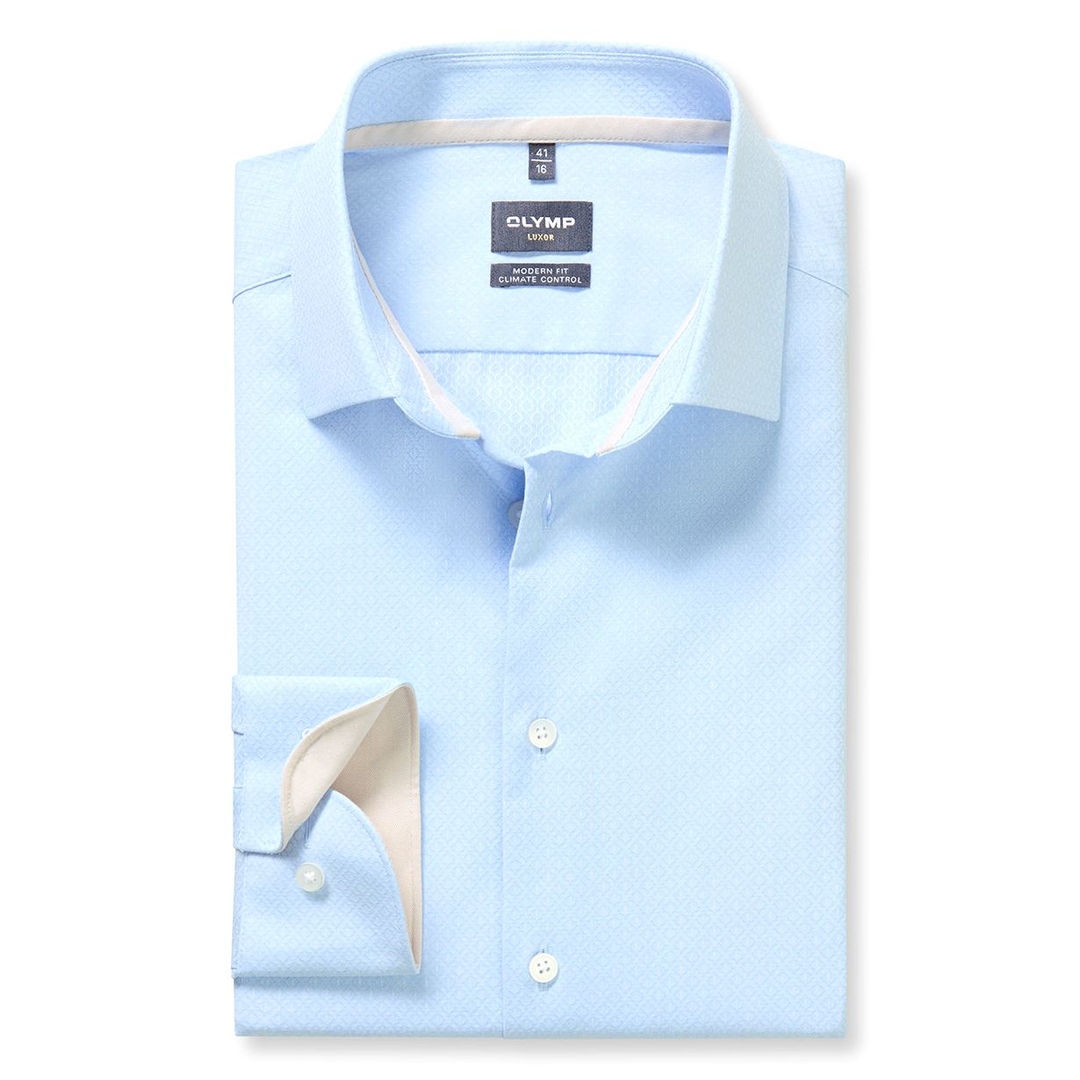 Мужская сорочка с фактурным узором Olymp 24/7 | Фото 1