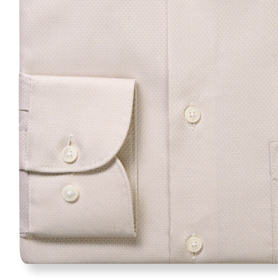 Мужская сорочка из хлопка с переливающейся текстурой Olymp Luxor | Фото 2