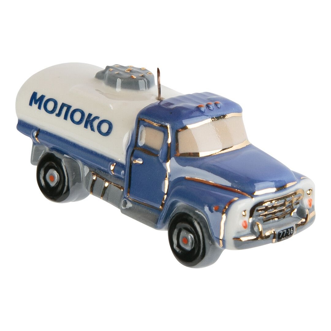Ёлочная игрушка Цистерна Молоко Фарфоровая мануфактура | Фото 1