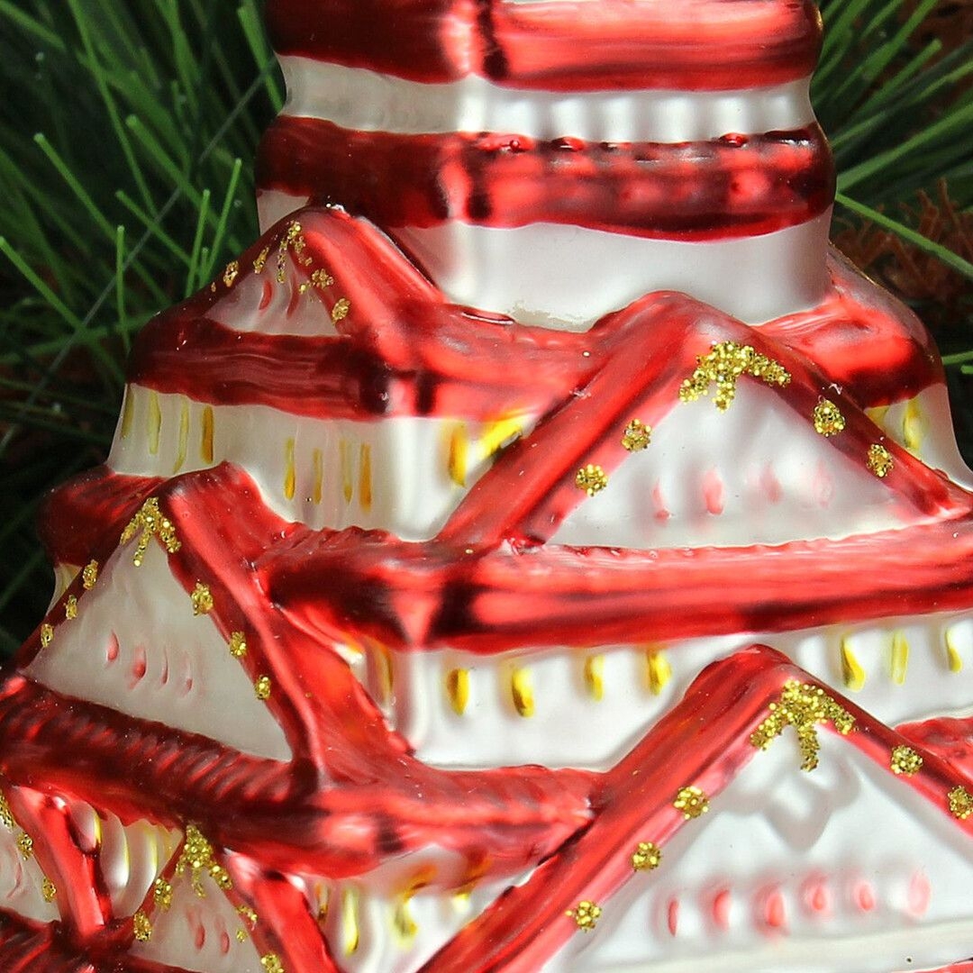 Ёлочная игрушка Башня, Kersten, 10 см | Фото 3