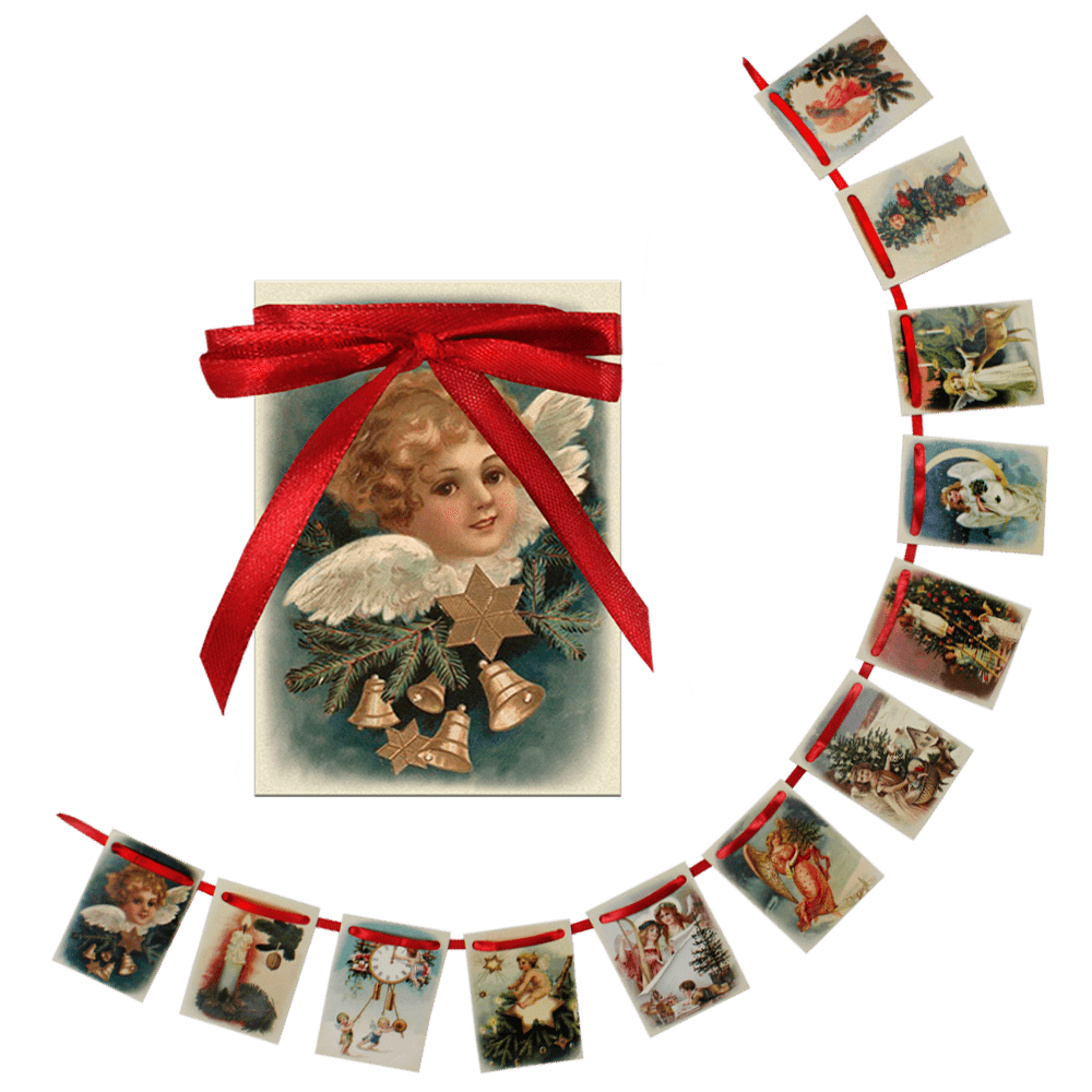 Новогодняя гирлянда из флажков на ленте Душистыя радости | Фото 1