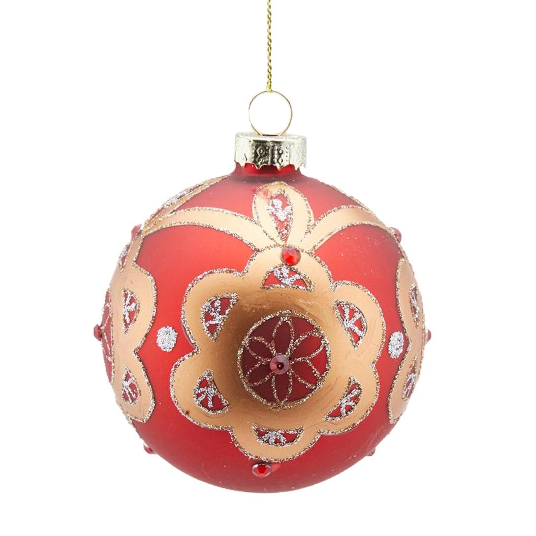 Ёлочная игрушка Шар EDG, 8 см | Фото 1