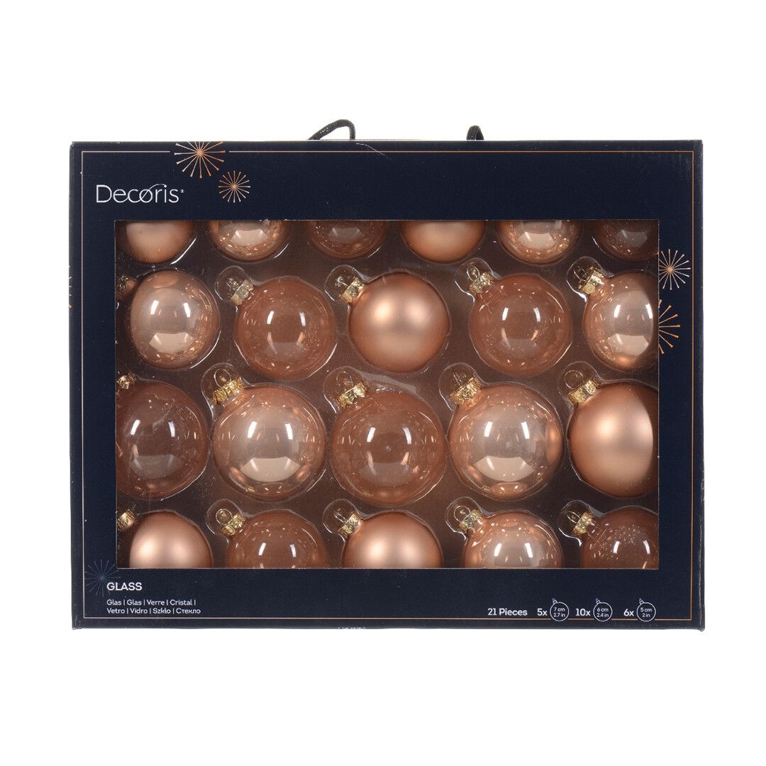 Набор ёлочных игрушек шары, Kaemingk, 7 см | Фото 1