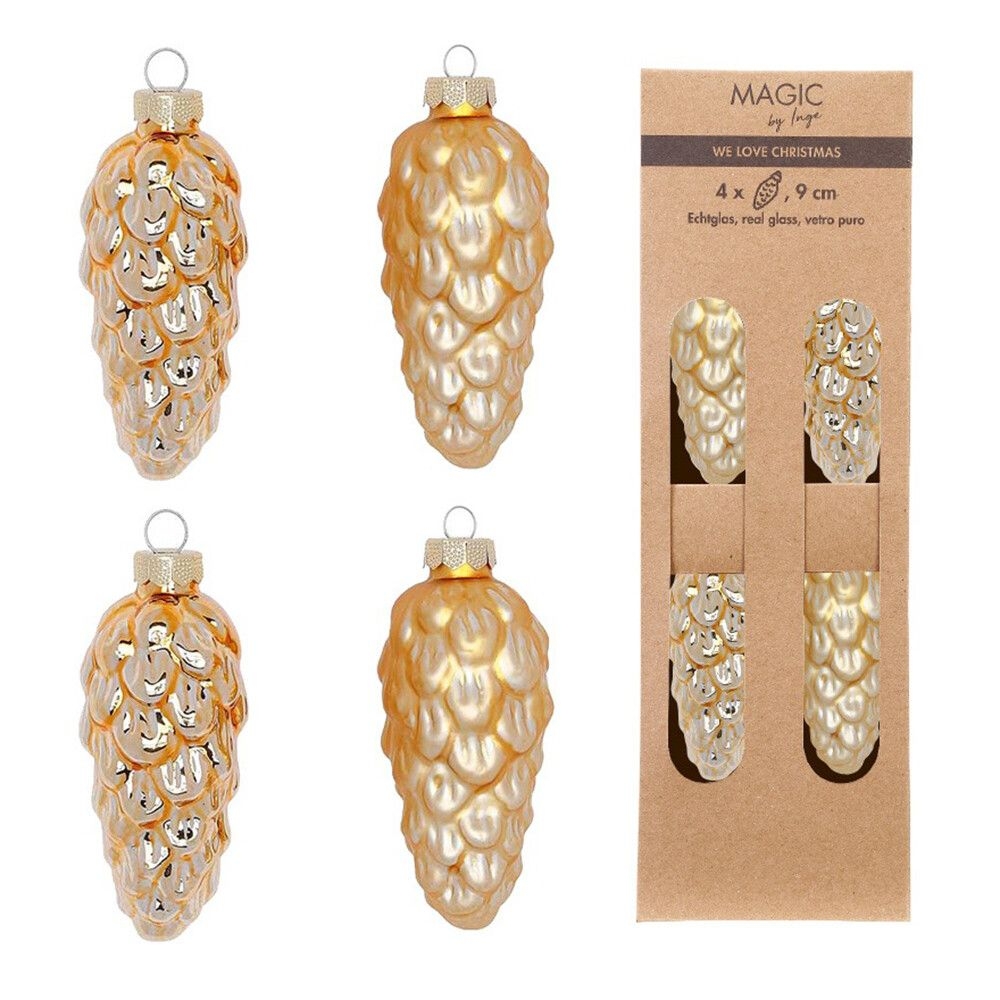 Набор ёлочных игрушек Шишки, Inges Magic, 9 см | Фото 1