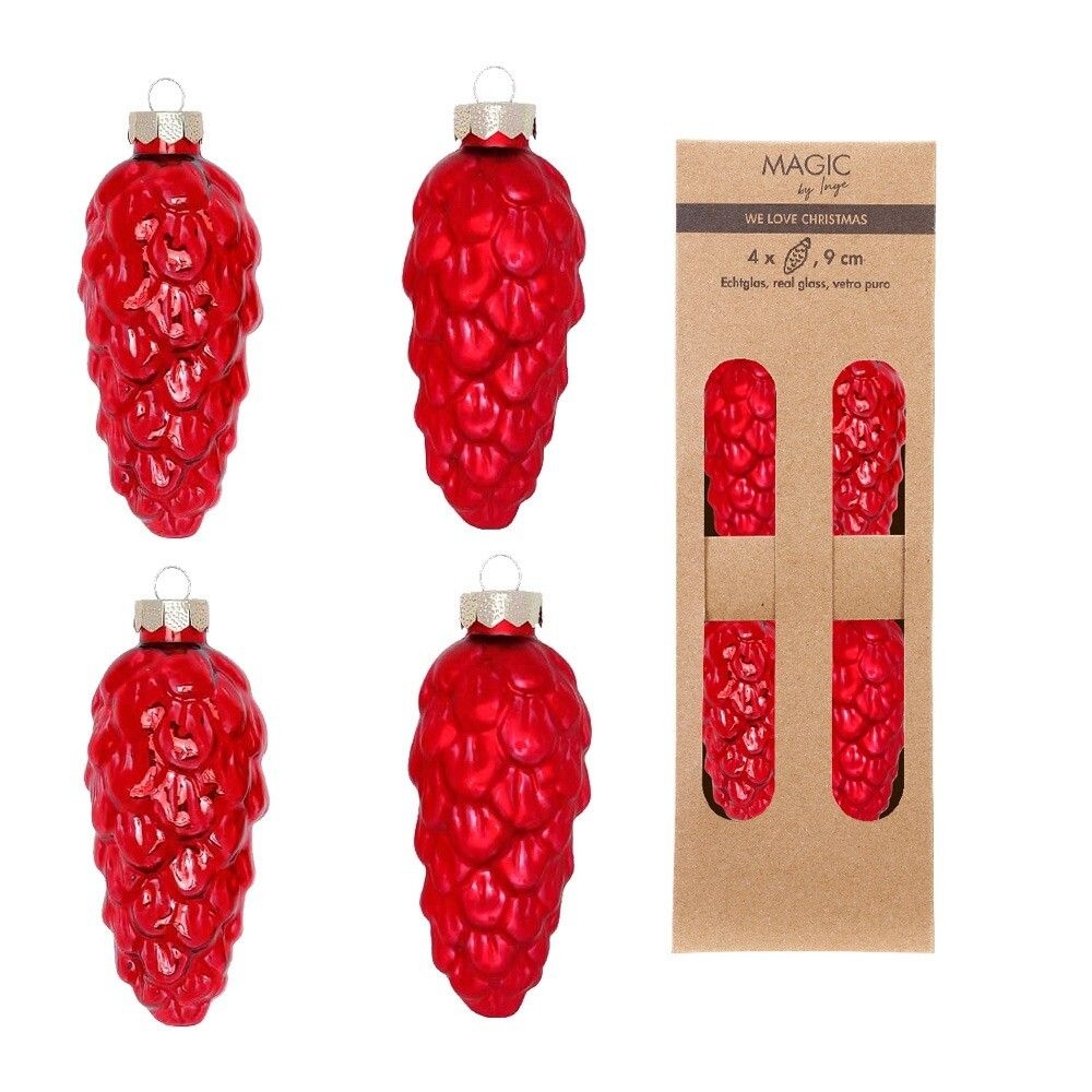 Набор ёлочных игрушек Шишки, Inges Magic, 9 см | Фото 1