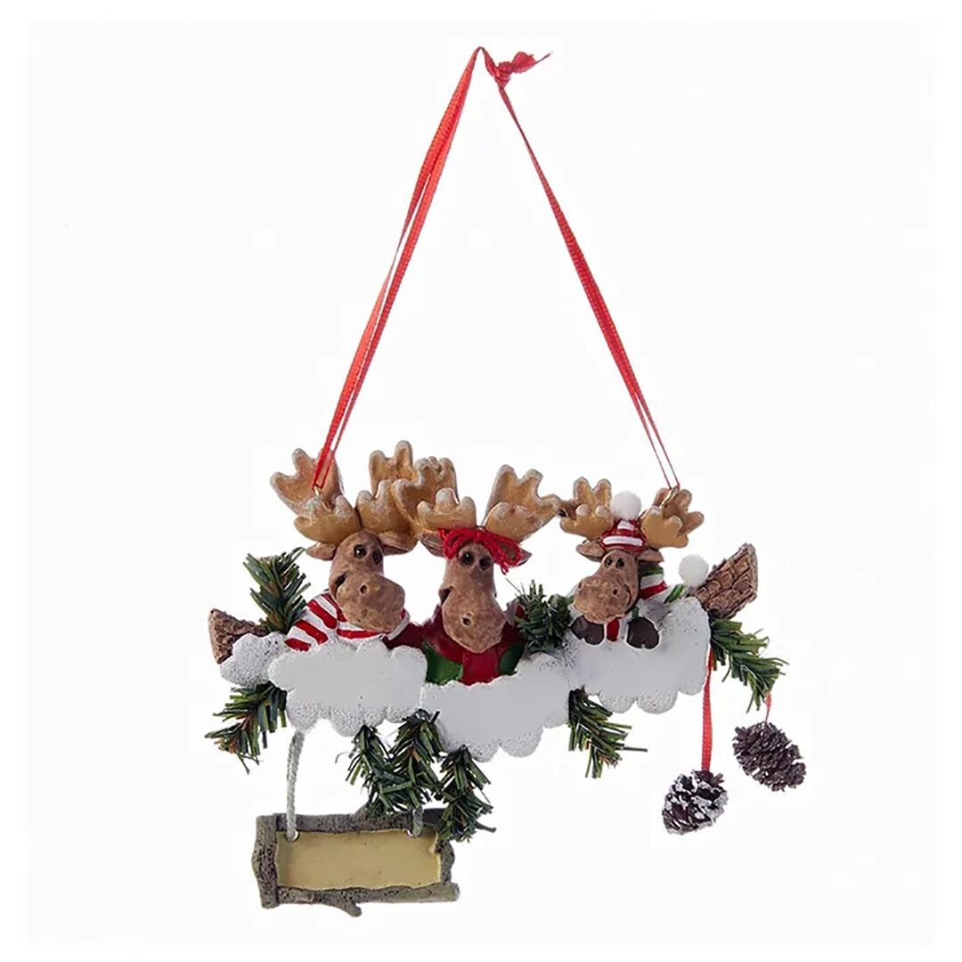 Ёлочная игрушка Семья оленей, Kurt S. Adler, 14 см | Фото 1