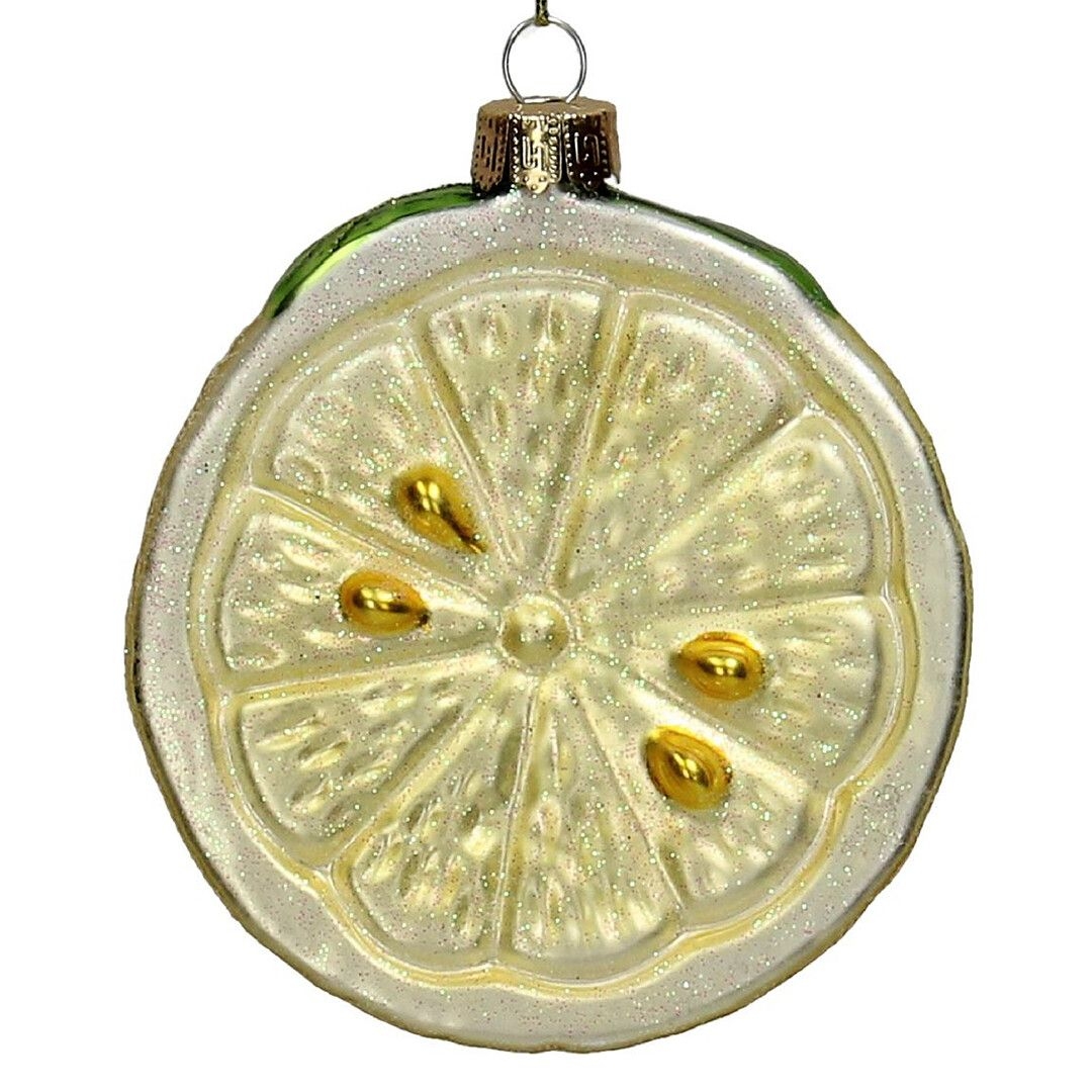 Ёлочная игрушка Лимон, Kersten, 9,8 см | Фото 1