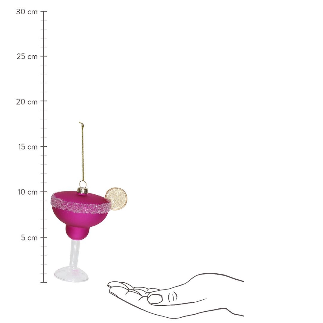 Ёлочная игрушка Коктейль, Kersten, 11,5 см | Фото 5