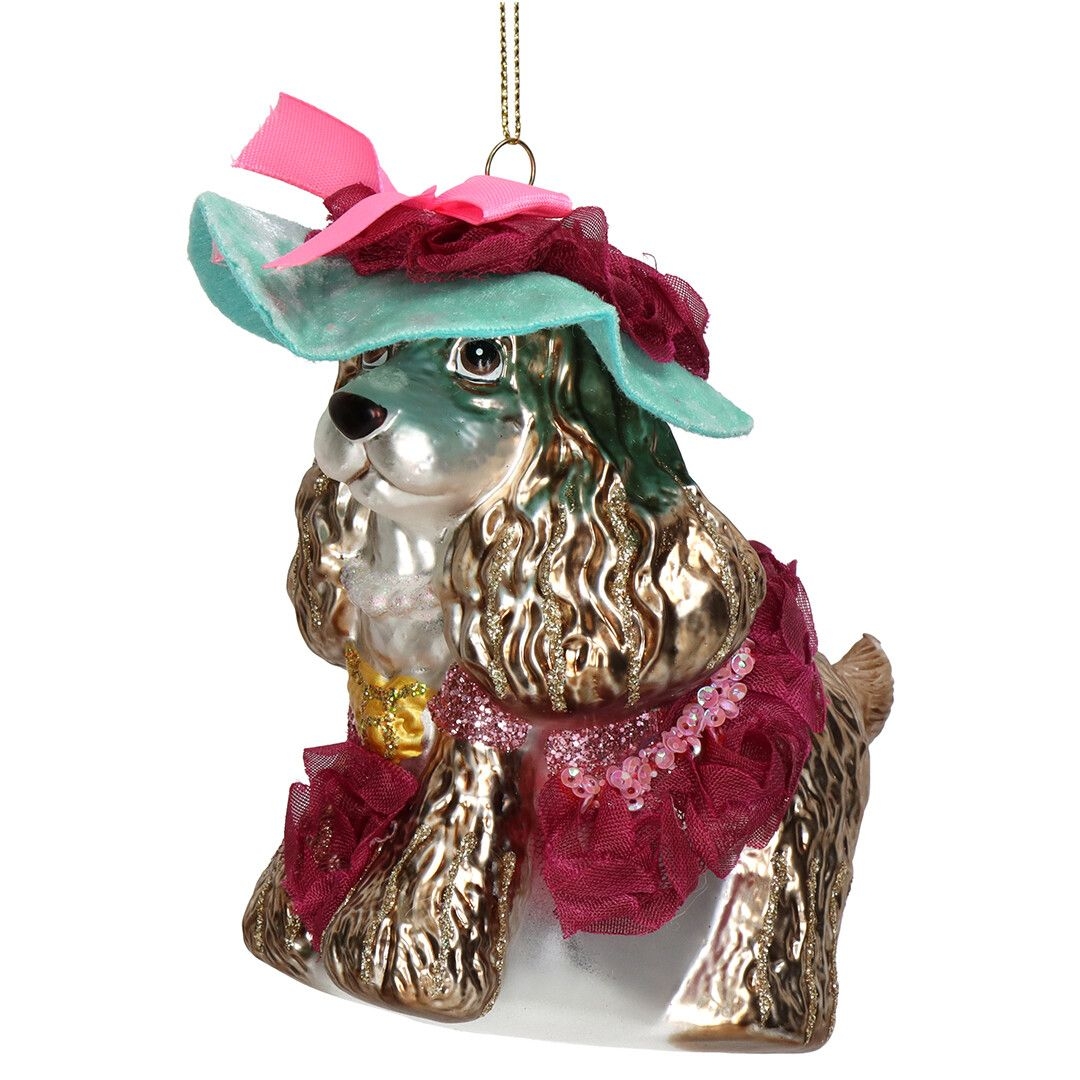 Ёлочная игрушка Кокер леди, Kersten, 12,7 см | Фото 1