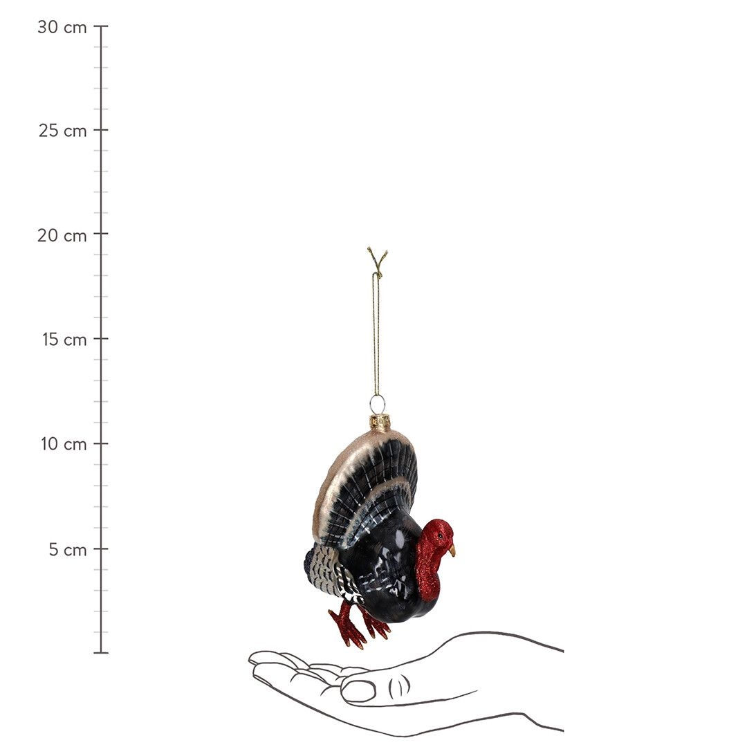Ёлочная игрушка Индейка, Kersten, 12,5 см | Фото 5