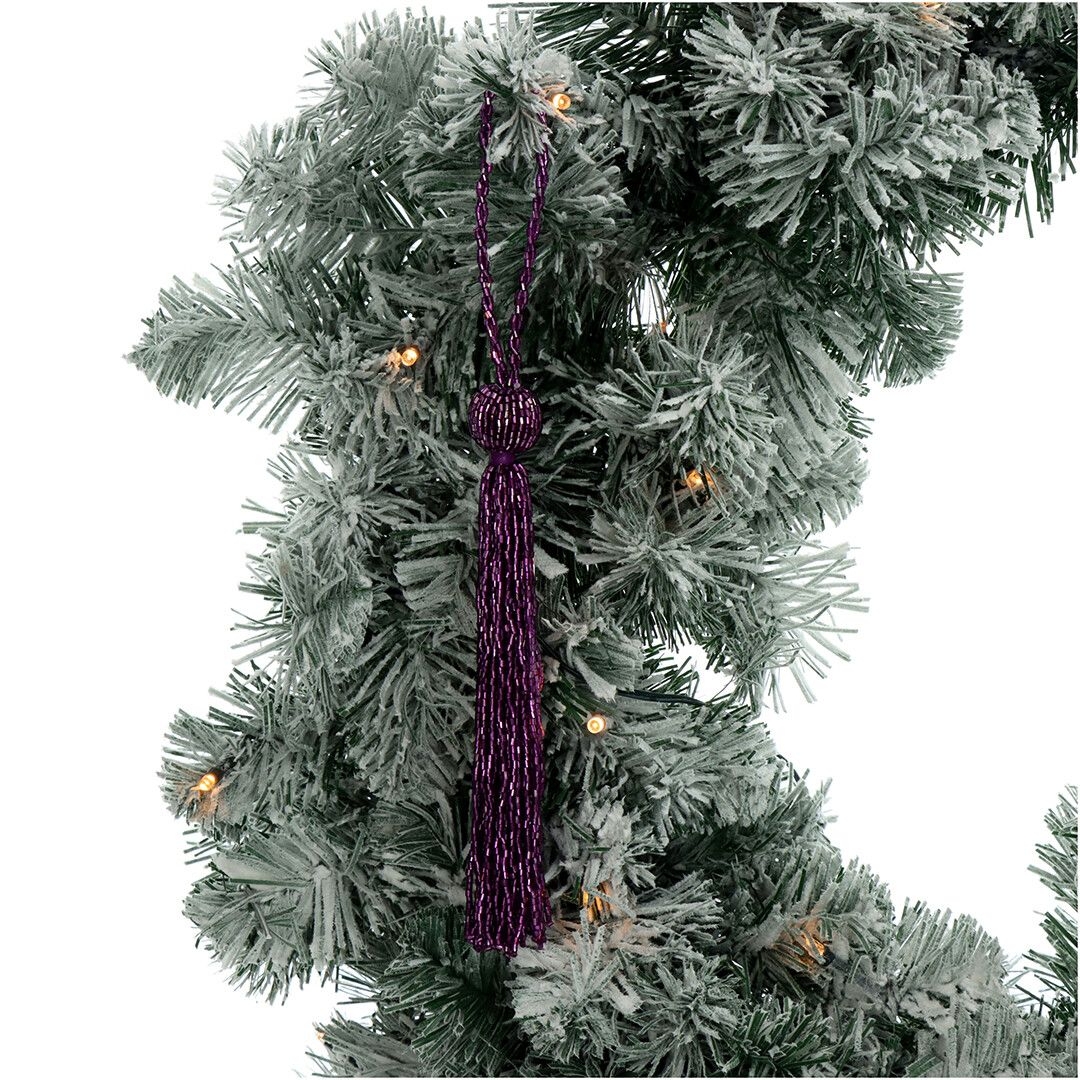 Ёлочная игрушка Кисточка из бисера, Kersten, 28 см | Фото 2