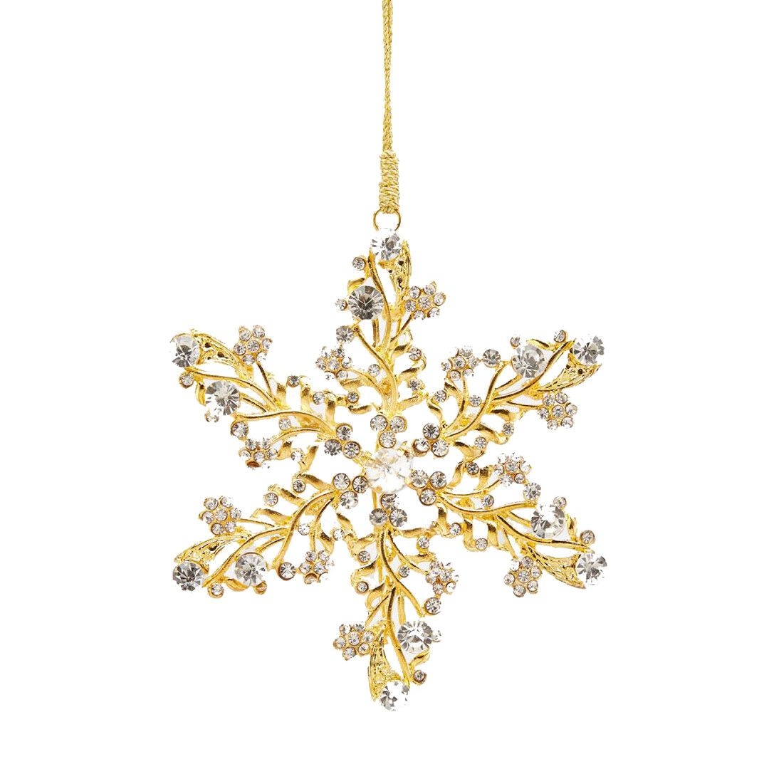 Елочная игрушка Снежинка EDG, 10 см | Фото 1