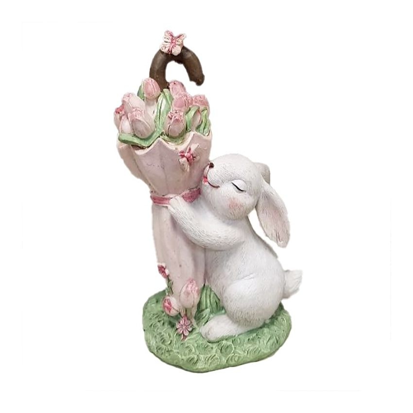 Скульптура Заяц с зонтиком | Фото 1