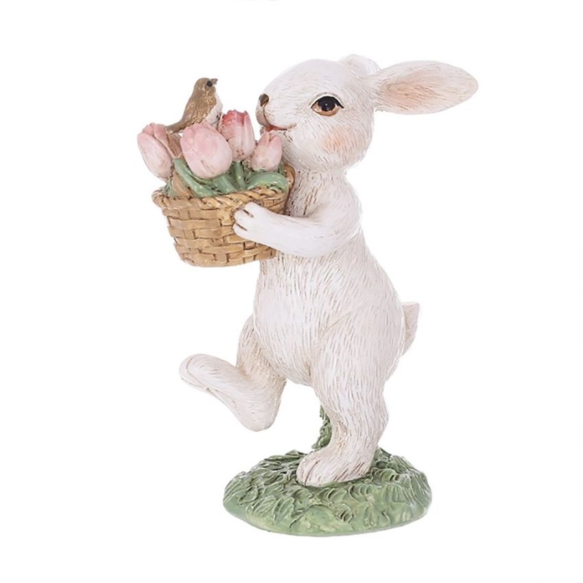 Скульптура Заяц с корзинкой | Фото 1