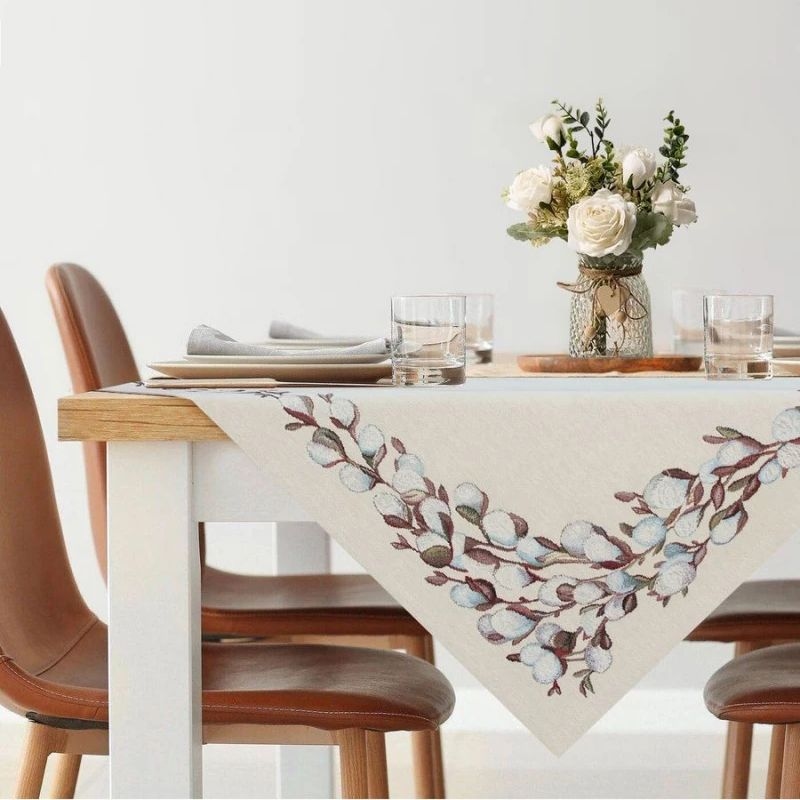 Скатерть, дорожка и салфетки Верба | Фото 2
