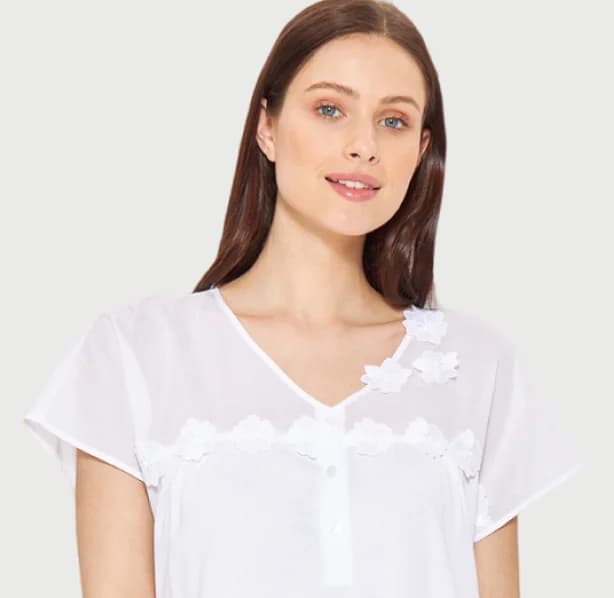 Белая блузка женская для дома