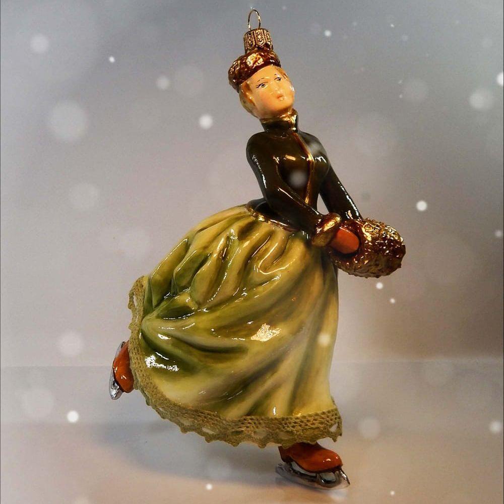 Ёлочная игрушка Касаясь льда коньком блестящим Atlas Art | Фото 2