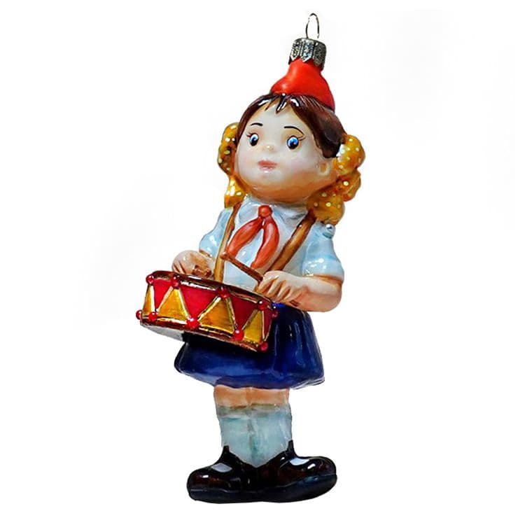 Ёлочная игрушка Барабанщица, Atlas Art | Фото 2