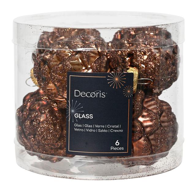 Набор ёлочных игрушек Шишки Kaemingk