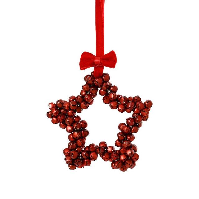 Ёлочная игрушка Звезда Бубенцы Kaemingk