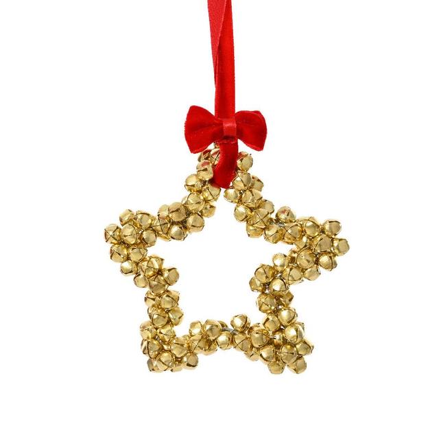 Ёлочная игрушка Звезда Бубенцы Kaemingk