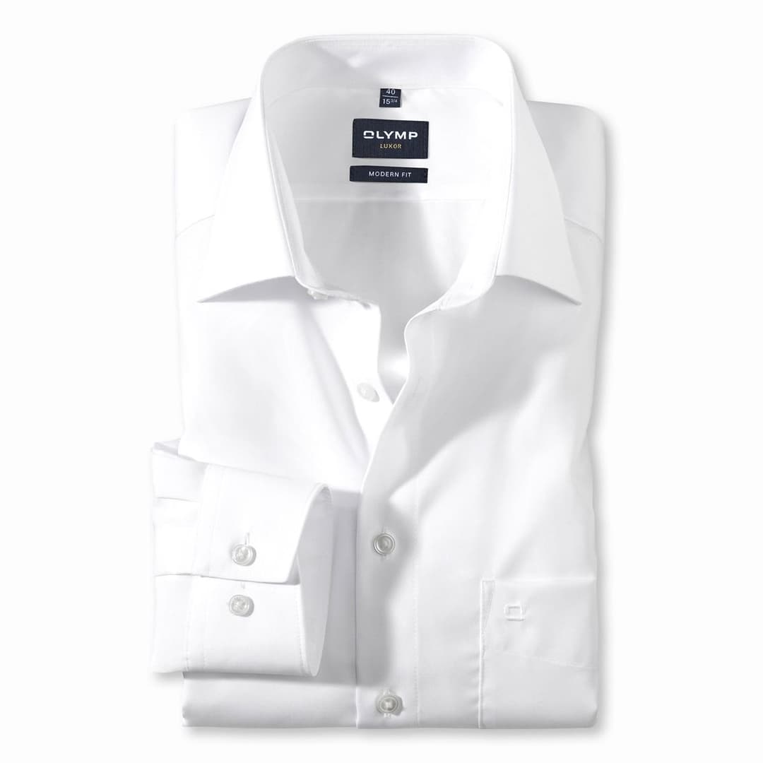 Мужская сорочка из хлопка с удлиненными рукавами Olymp Luxor | Фото 1