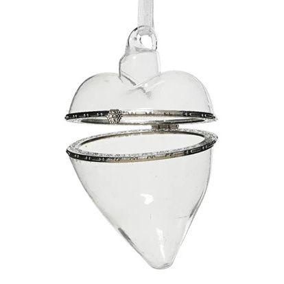 Ёлочная игрушка Сердце шкатулка Kaemingk