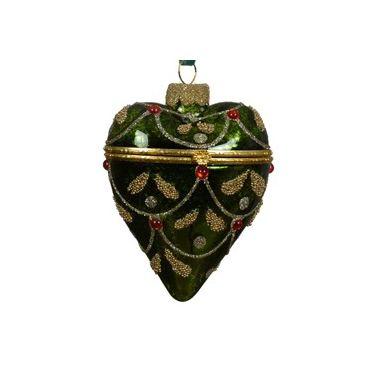 Ёлочная игрушка Сердце шкатулка Kaemingk