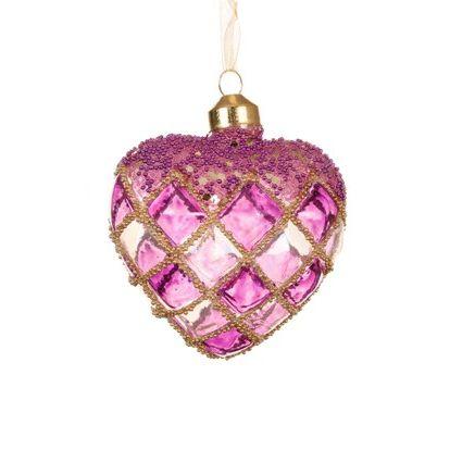 Ёлочная игрушка Сердце винтаж Kaemingk