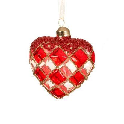 Ёлочная игрушка Сердце винтаж Kaemingk