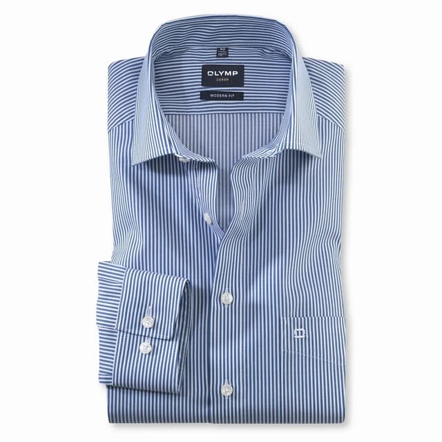Мужская сорочка в полоску с удлиненными рукавами Olymp Luxor