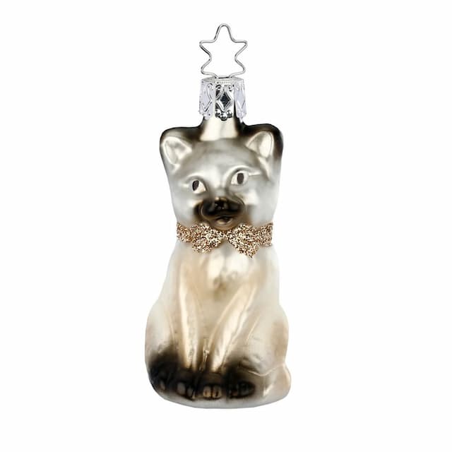 Ёлочная игрушка Сиамский кот Inge Glas