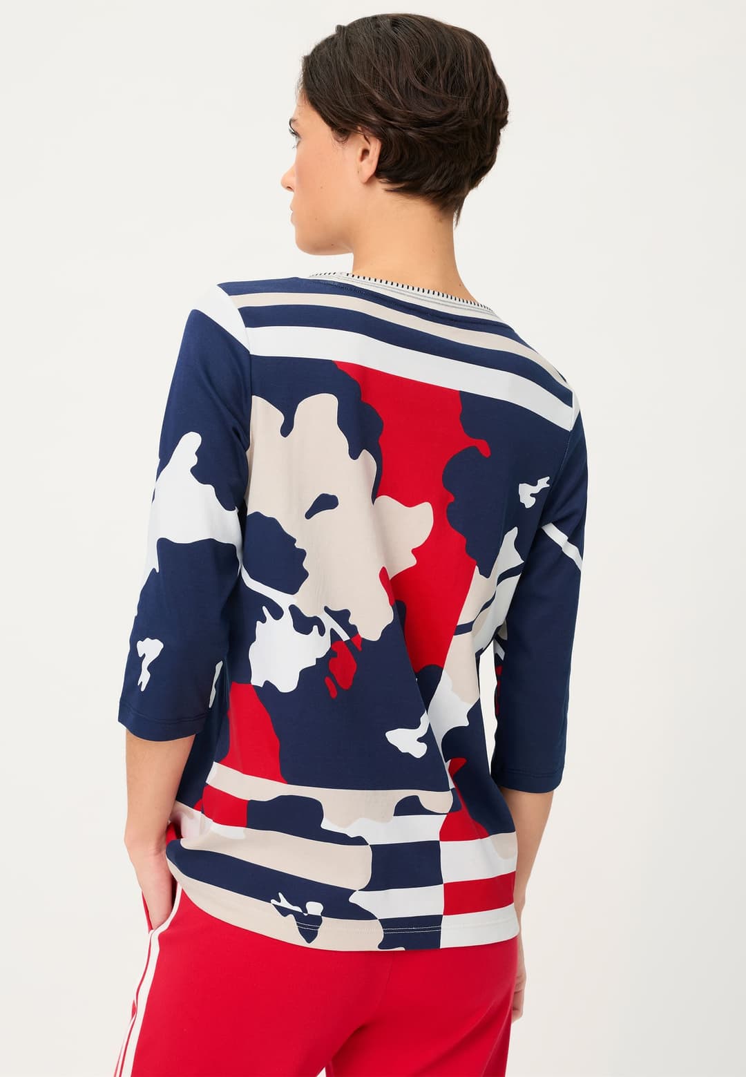 Женский лонгслив из хлопка Olsen | Фото 2