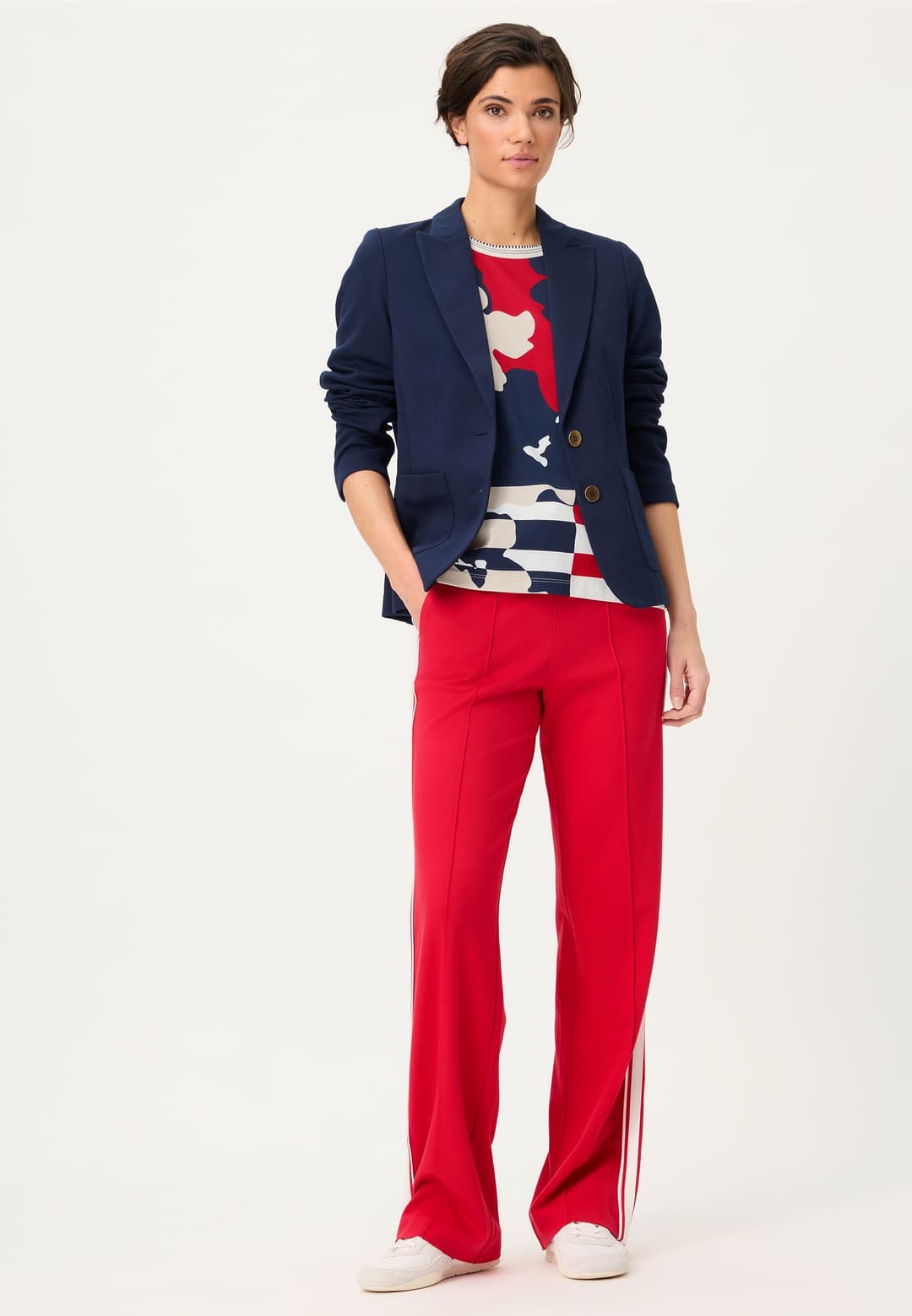 Женский лонгслив из хлопка Olsen | Фото 5