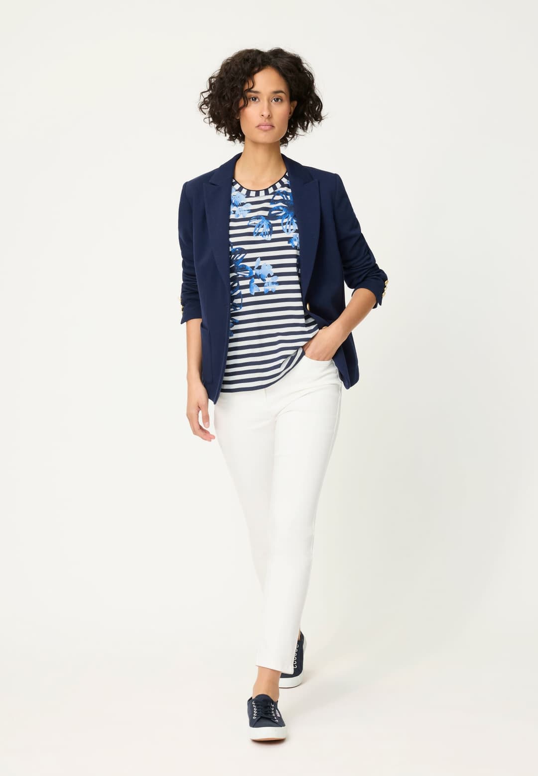 Женский лонгслив в полоску Olsen | Фото 5