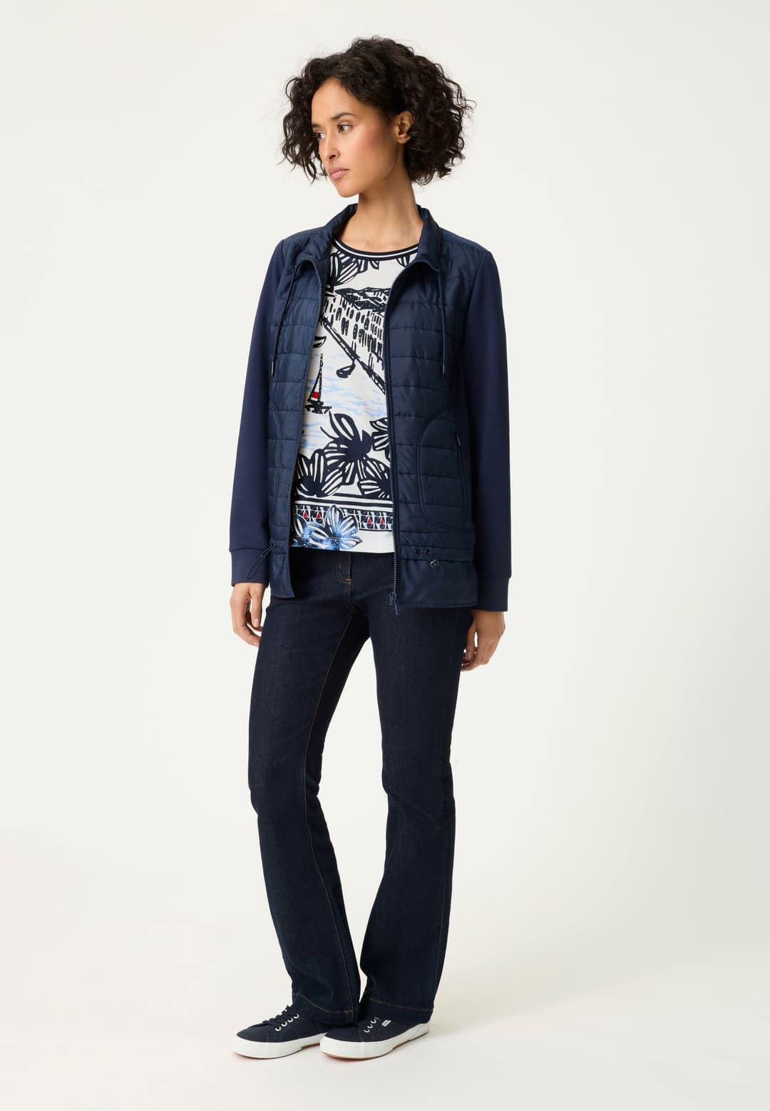 Женская футболка из хлопка с модалом Olsen | Фото 5